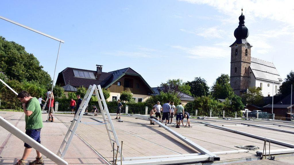 St. Leonharder Kirtag: Aufbau