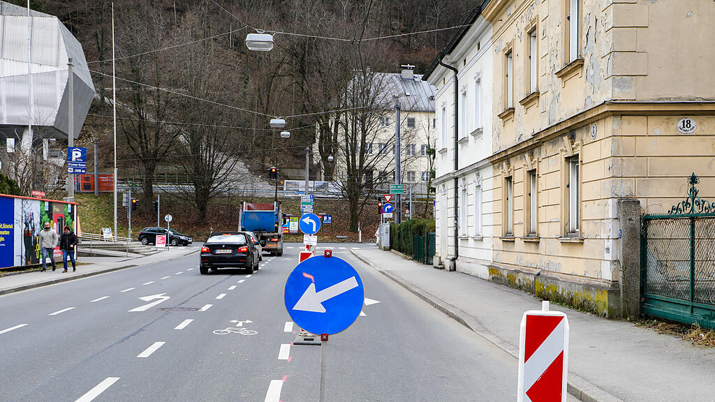Baustelle Schallmooser Hauptstraße