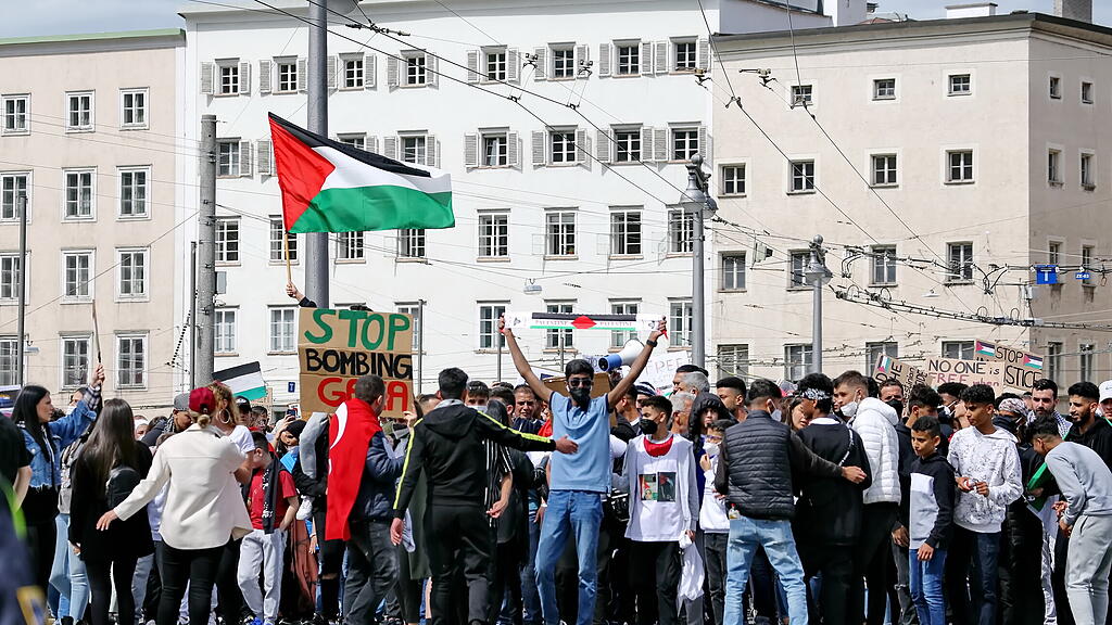 Palästina-Demo in Salzburg