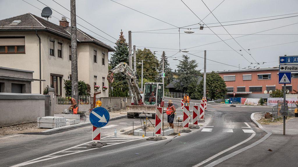 Neuer Kreisverkehr in der Kleßheimer Allee