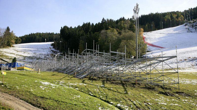 Aufbau in Schladming