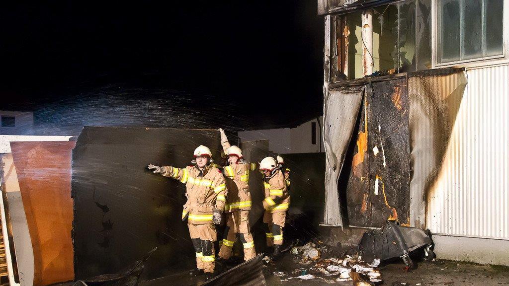 Brand im Gewerbegebiet von Hallwang I