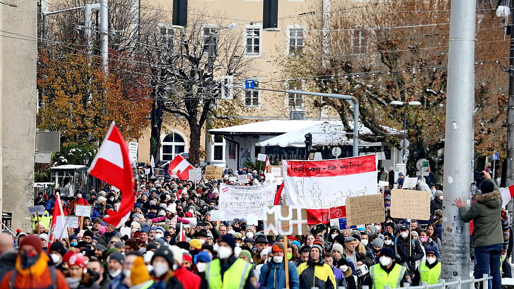 Corona-Demo in Salzburg