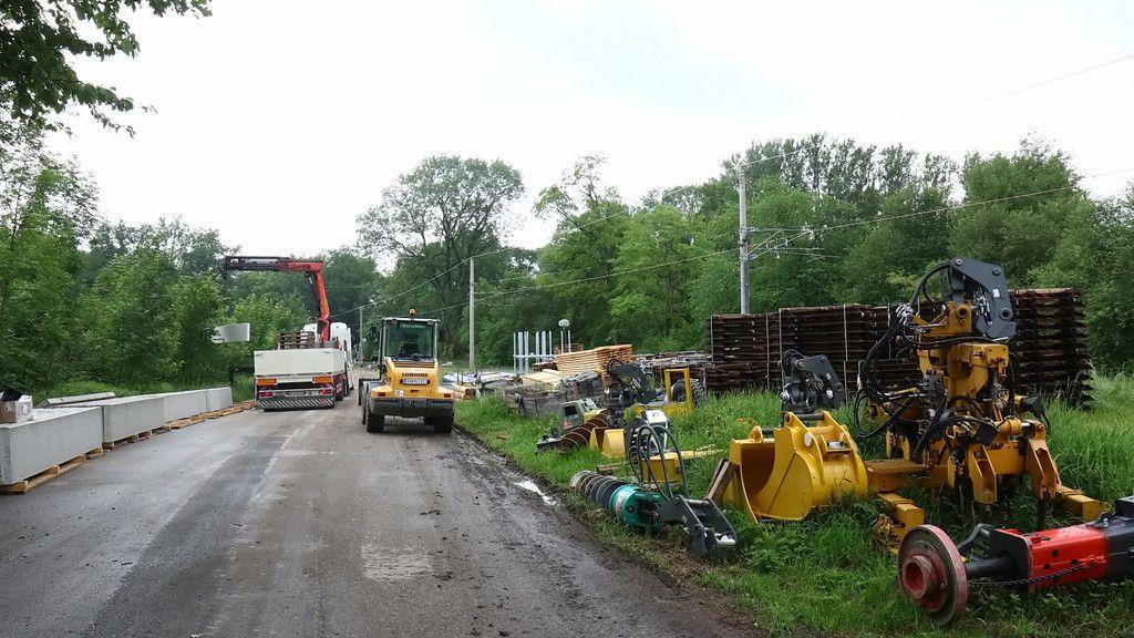 Gleisarbeiten im Flachgau