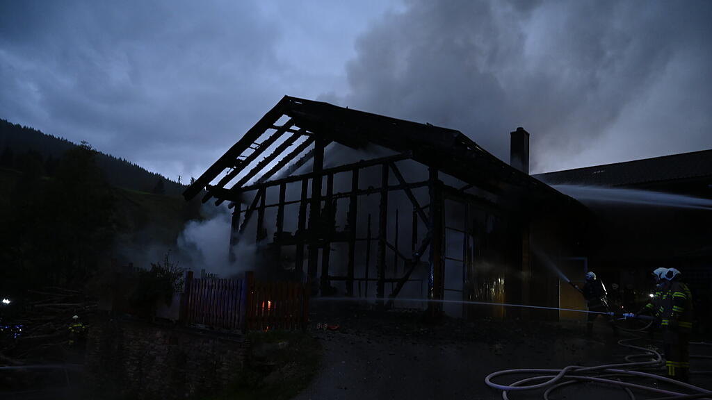 Großbrand Bauernhof Großarl