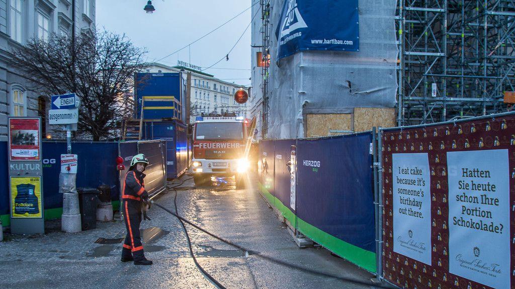 Brand im Hotel Sacher