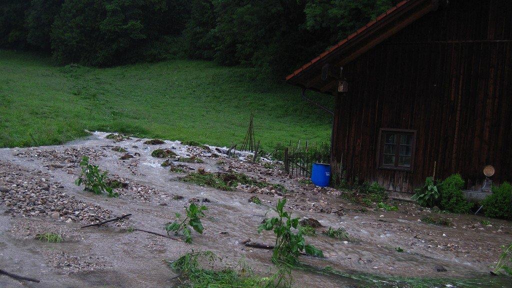 Hochwasseralarm im Lkr. Berchtesgadener Land