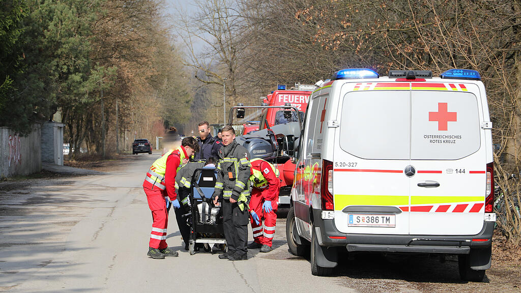 eisschwimmer gerettet salzachsee
