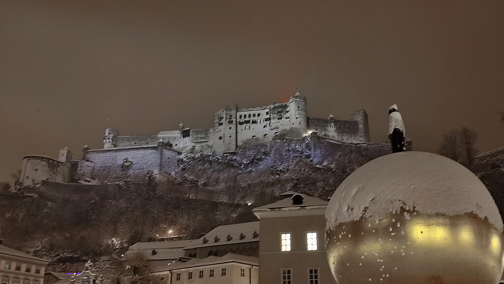 Winter in der Stadt Salzburg