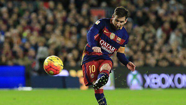 Lionel Messi bei der Arbeit