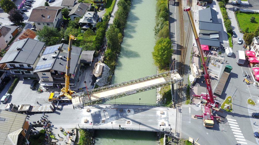 Fußgängerbrücke in Mittersill errichtet