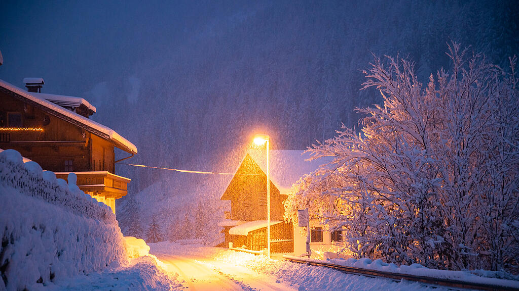 Wintereinbruch in Osttirol und K\u00e4rnten