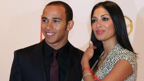 Nicole Scherzinger und Lewis Hamiltion