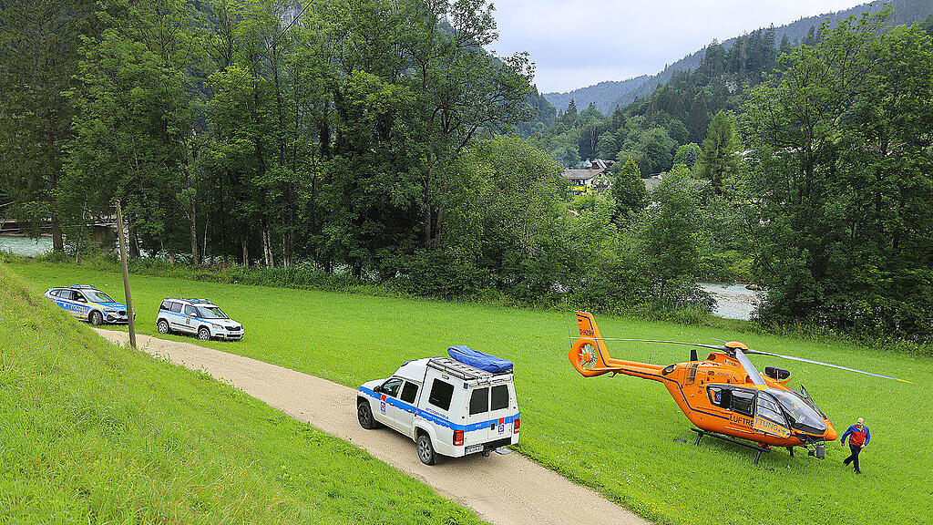 Gestürzter Radfahrer_Schneizlreuth