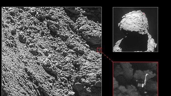 Lander "Philae" auf "67P/Tschurjumow-Gerassimenko" wiederentdeckt