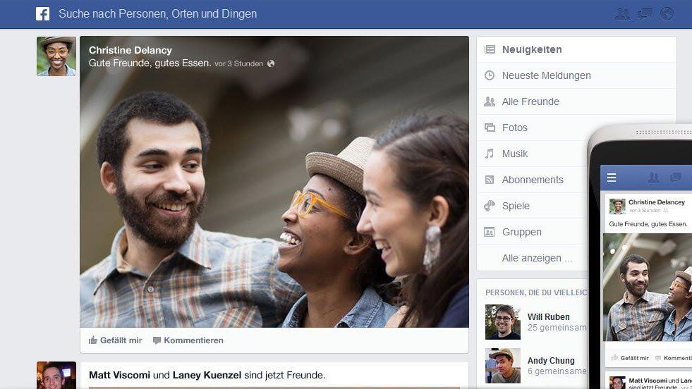 Facebook gestaltet Newsfeed für über eine Milliarde Mitglieder um.