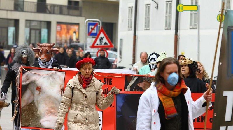 Tierrechtsdemo in Salzburg