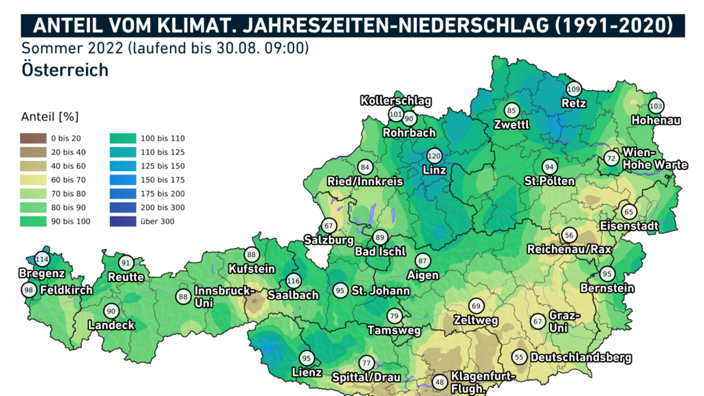 Wetterbilanz Sommer 2022