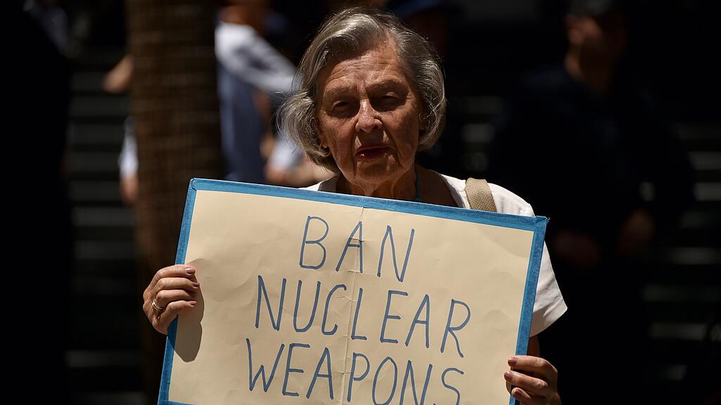 Immer wieder gibt es Proteste gegen atomare Aufrüstung.