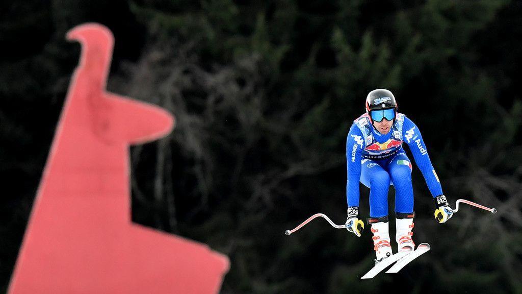 Abfahrtstraining in Kitzbühel