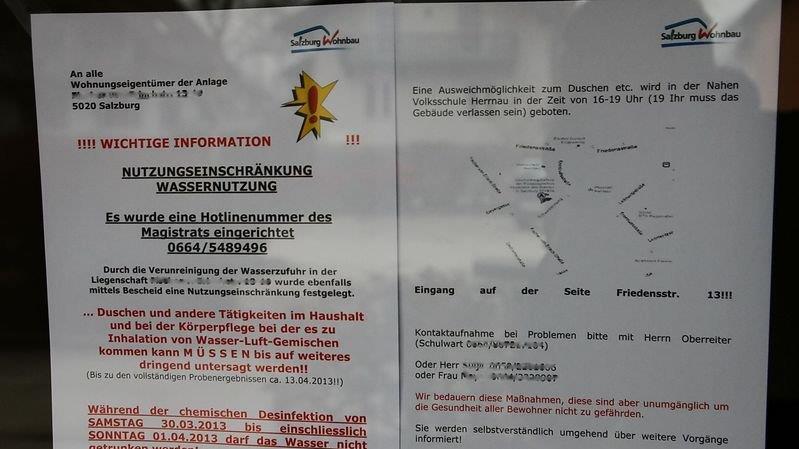 Der betroffene Wohnblock