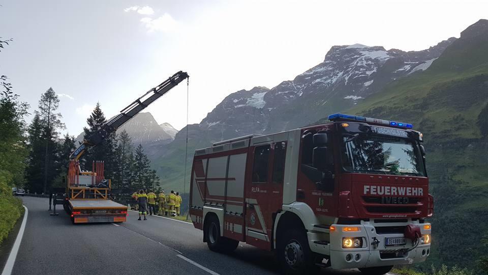 Pkw-Absturz an der Glockner Hochalpenstraße