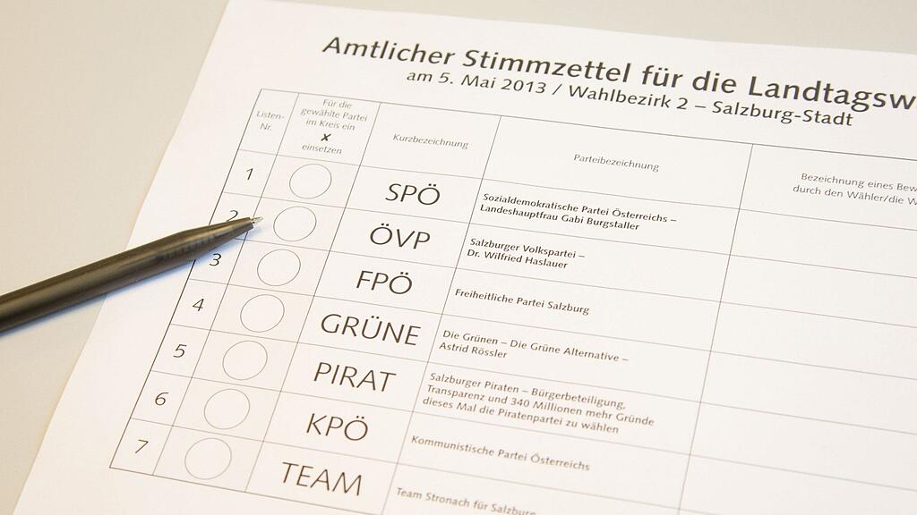 Bei der Landtagswahl am 5. Mai können auch Vorzugsstimmen vergeben werden.