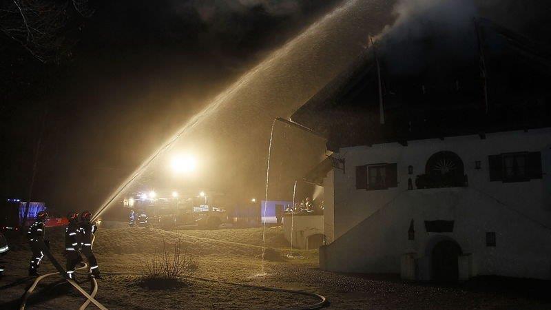 Dachstuhlbrand in Großgmain
