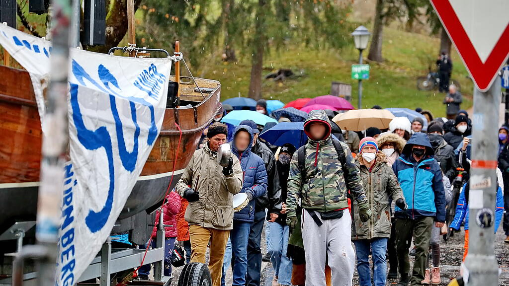 Corona-Demo Stadt Salzburg