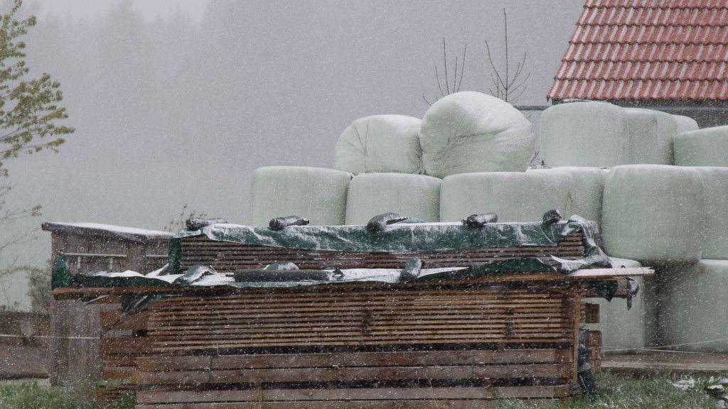 Winterliches Aprilwetter in Salzburg