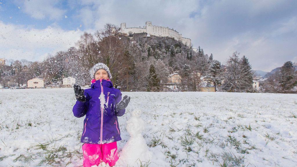 Schnee in Salzburg