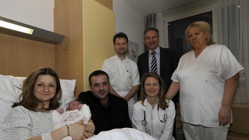 Adina, OÖ's Neujahrsbaby