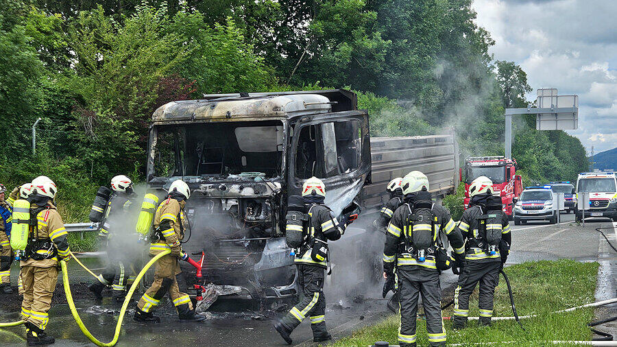 Lkw-Brand A1