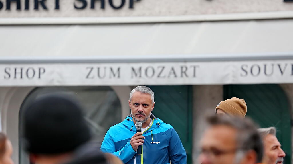 Corona-Demo in Salzburg am Sonntag