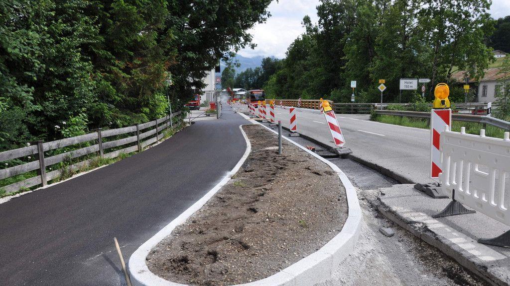 Großbaustelle auf B20 in Bischofswiesen
