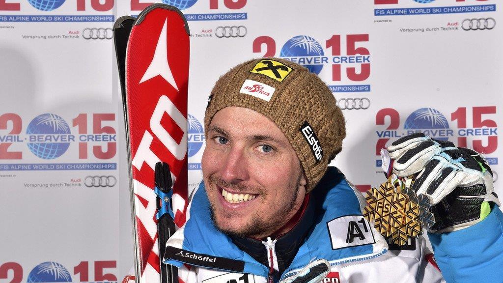 Marcel Hirscher feiert mit Silber im RTL seine dritte WM-Medaille in Vail.