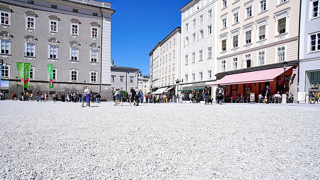 Schotter, Residenzplatz, Stadt Salzburg,