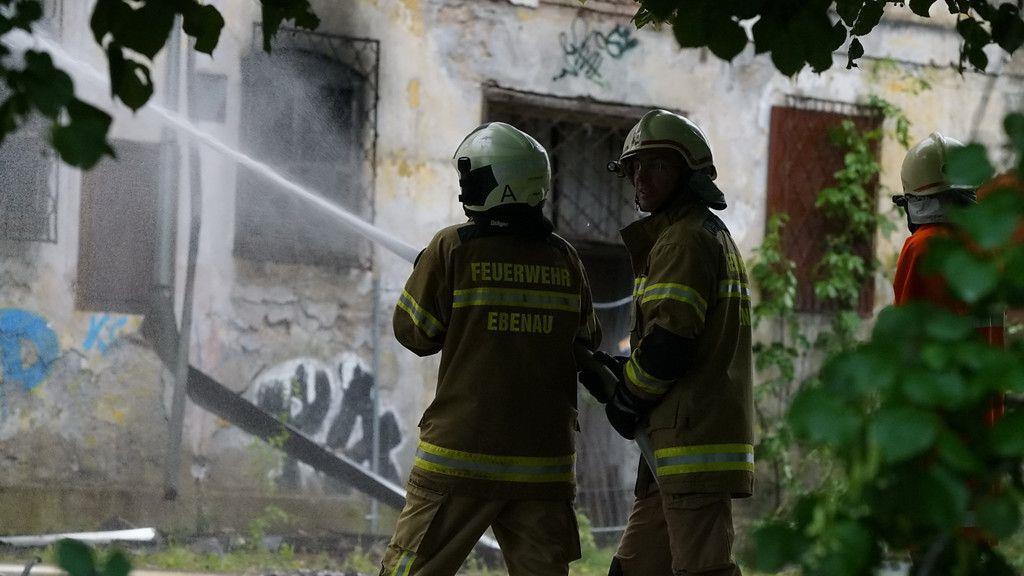 Brand beim Gut Guggenthal