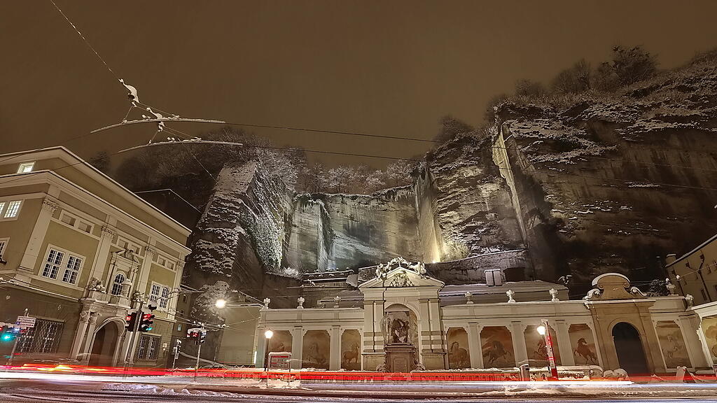 Winter in der Stadt Salzburg