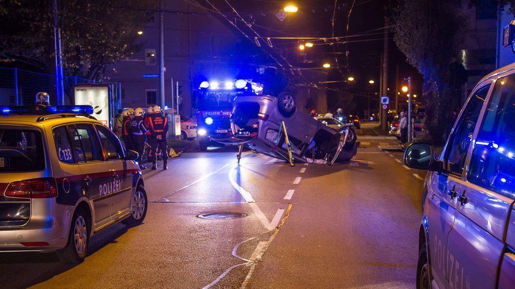 Pkw-Überschlag in der Stadt Salzburg