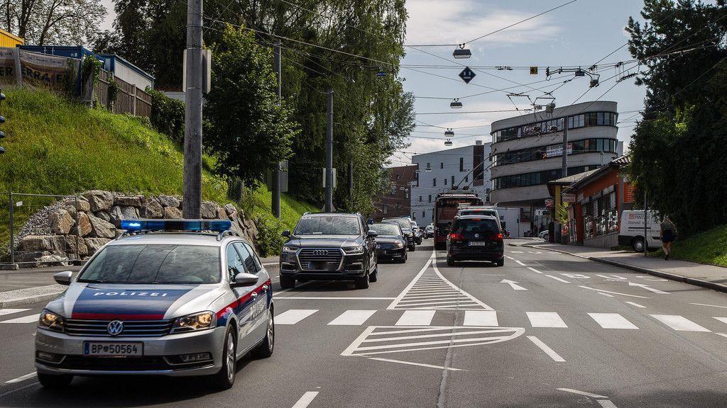 Präsidenten-Konvoi in Salzburg