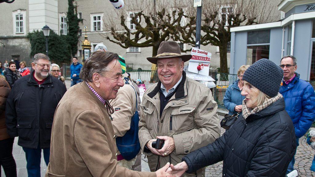 Richard Lugner auf Wahlkampftour in Salzburg II