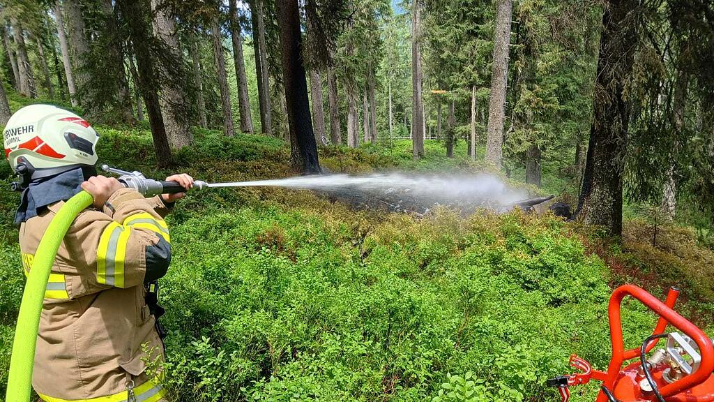 Flugzeugabsturz in Wald im Pinzgau