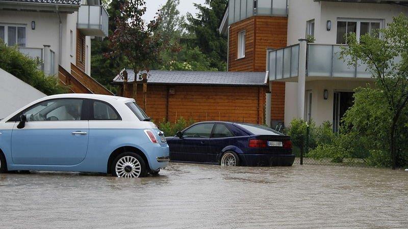 Hochwasser in Freilassing