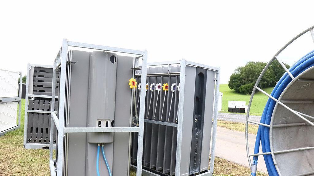 Erste Aufbauarbeiten am Electric Love 2017