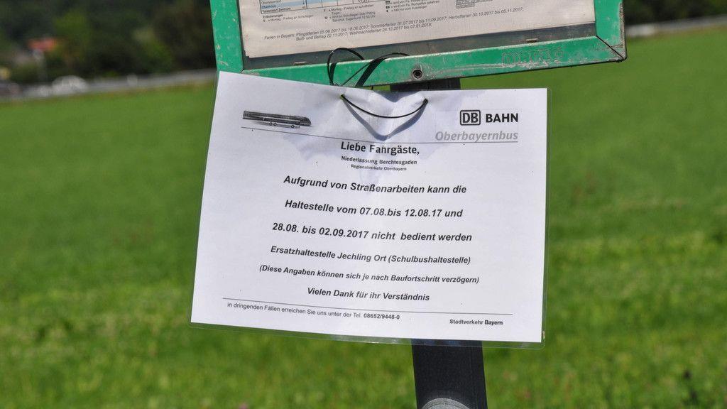 St2103 zwischen Piding und Anger komplett gesperrt