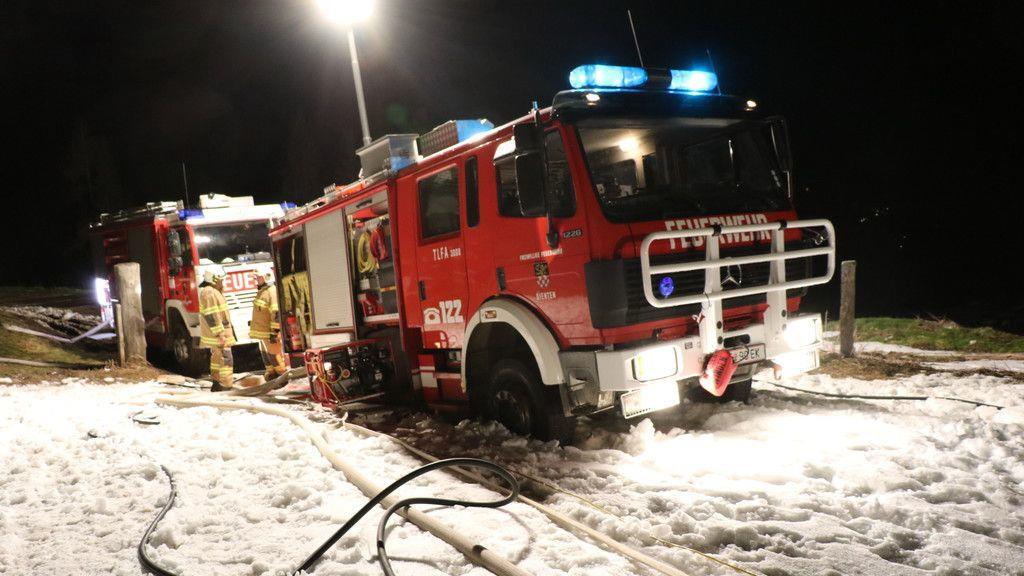 Großeinsatz in Dienten