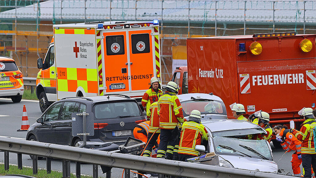 Unfall A8 Piding Geisterfahrerin