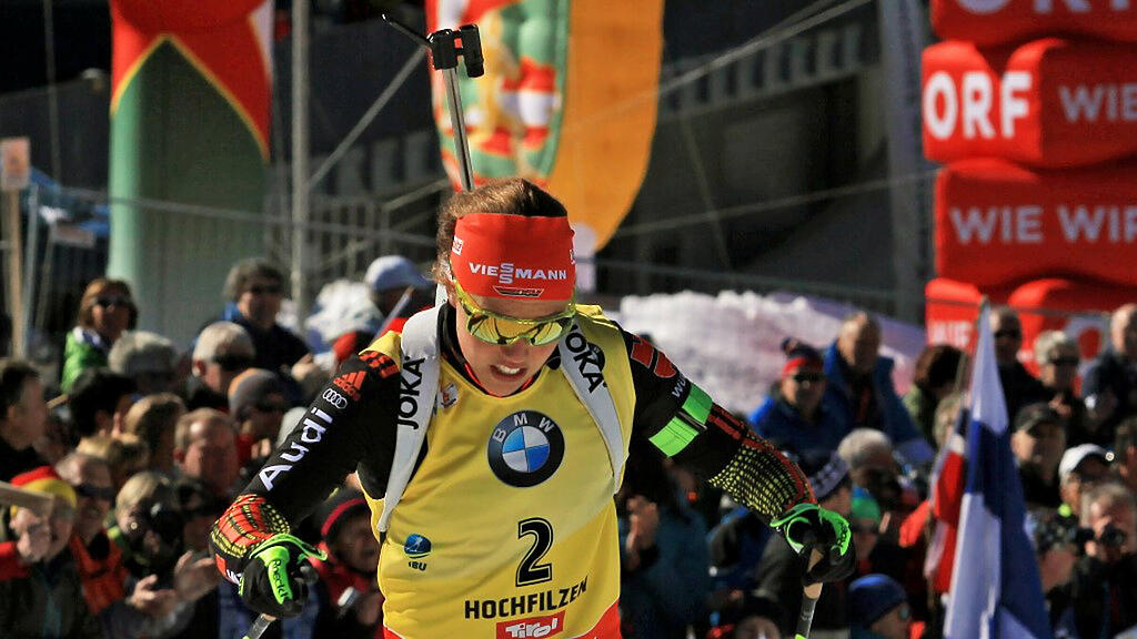 Dahlmeier bei Biathlon-WM 2017 in Hochfilzen