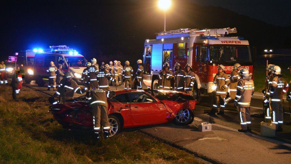 Pkw-Überschlag beim Knoten Pongau